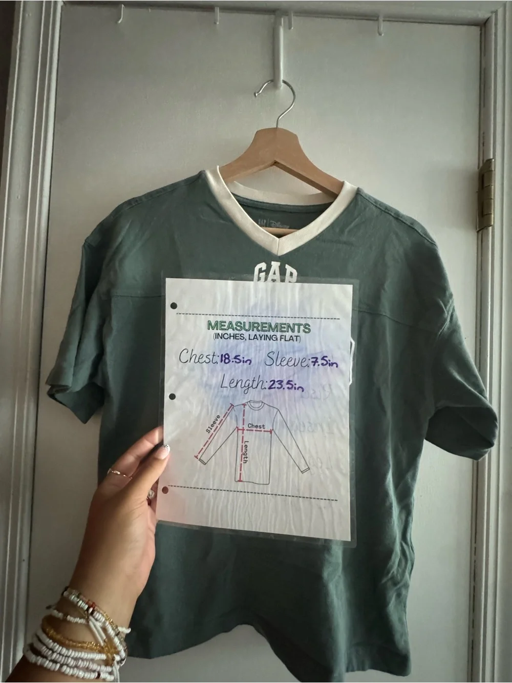 GAP x Disney Kids Green Short Sleeve Tee with Goofy